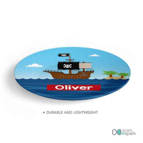 All Aboard Pirates Kids Plate