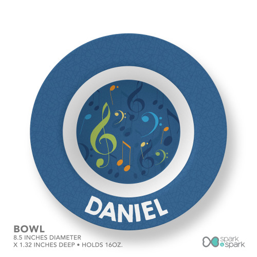 Musical Notes Kids Plate