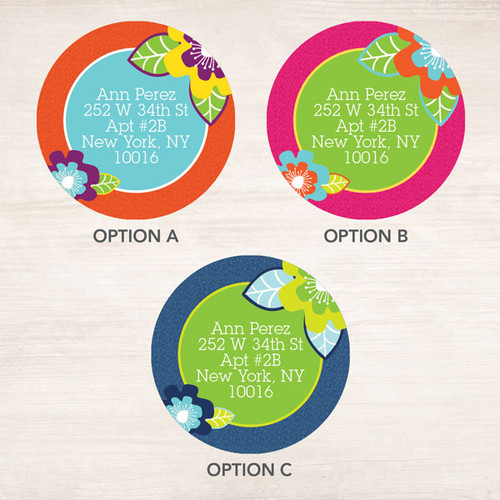 Modern Blooms Label Set