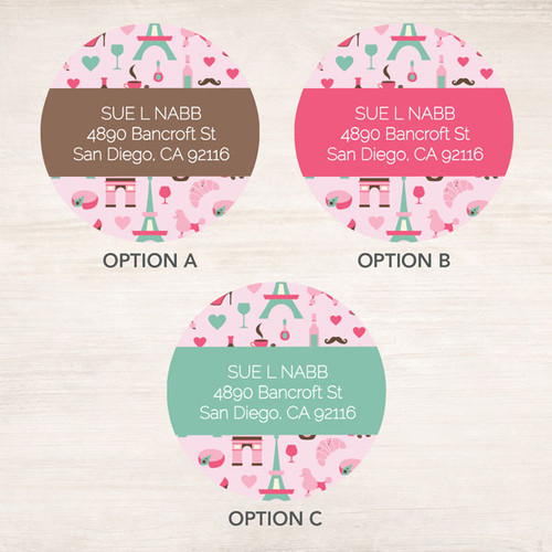 Paris Chic Style Label Set