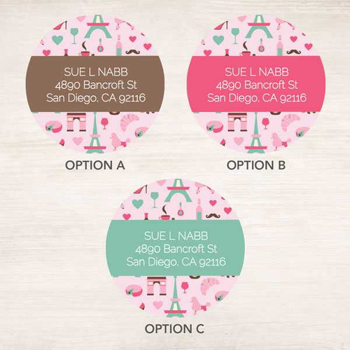 Paris Chic Style Label Set