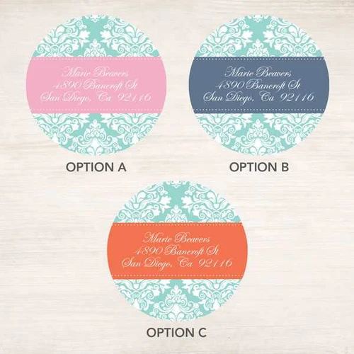 Simply Elegant Label Set