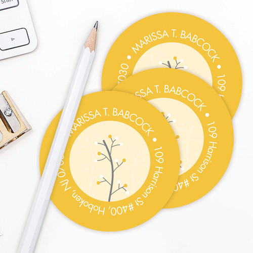 Modern Thin Tree Label Set
