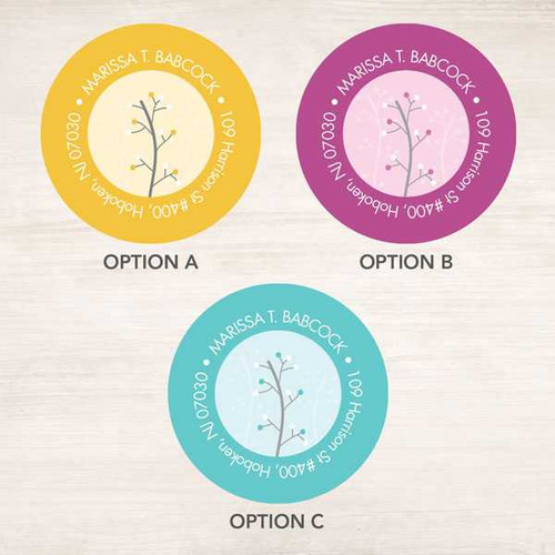 Modern Thin Tree Label Set