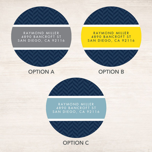 Herringbone Mood Label Set