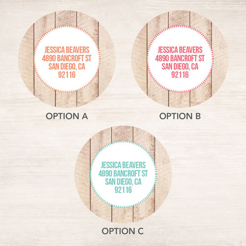 Rustic Heart Label Set