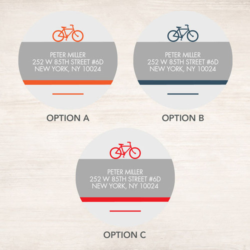 Bike Ride Label Set