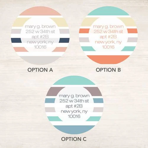 Array of Stripes Label Set