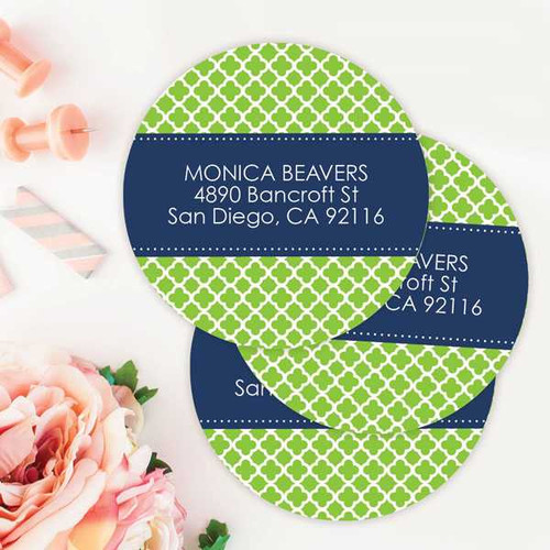 Quatrefoil Beauty Label Set