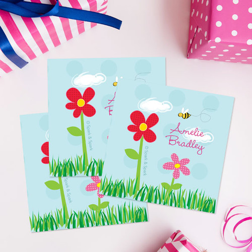 Spring Flowers Gift Label Set