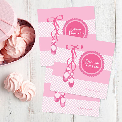 My Ballerina Shoes Gift Label Set