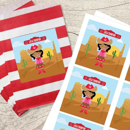 Cowgirl Gift Label Set