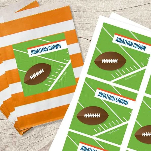 Football Fan Gift Label Set
