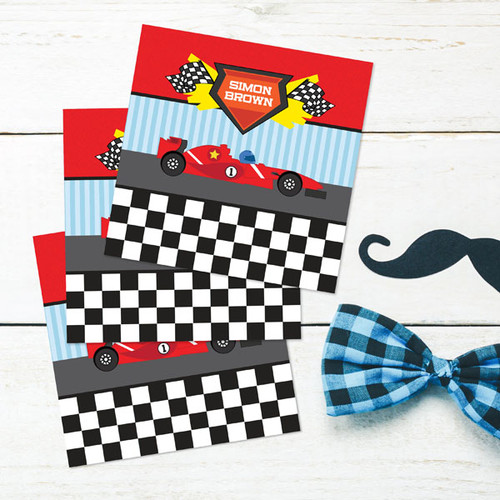 Fast Race Gift Label Set