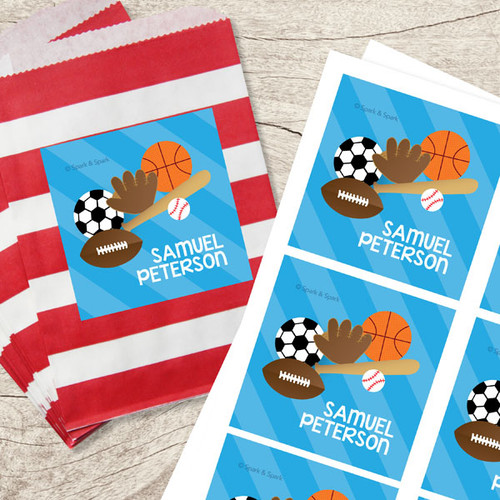 Sports Fan Gift Label Set
