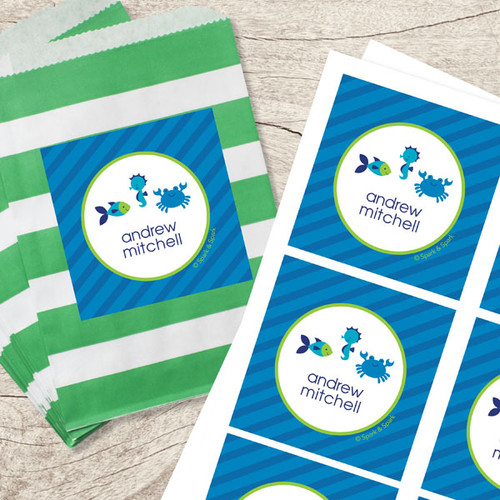 Cute Undersea Creatures Gift Label Set