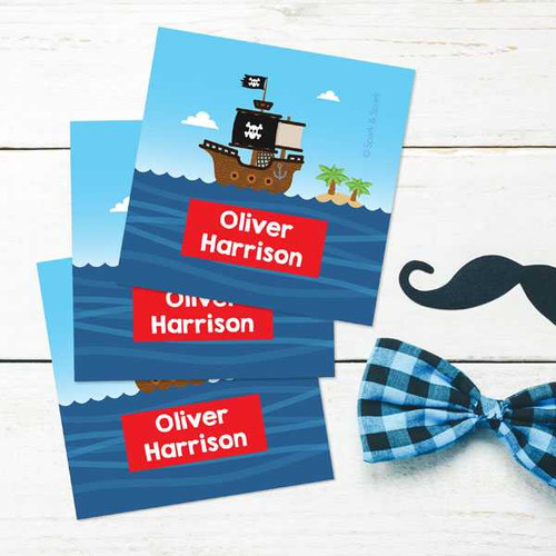 All Aboard Pirates Gift Label Set
