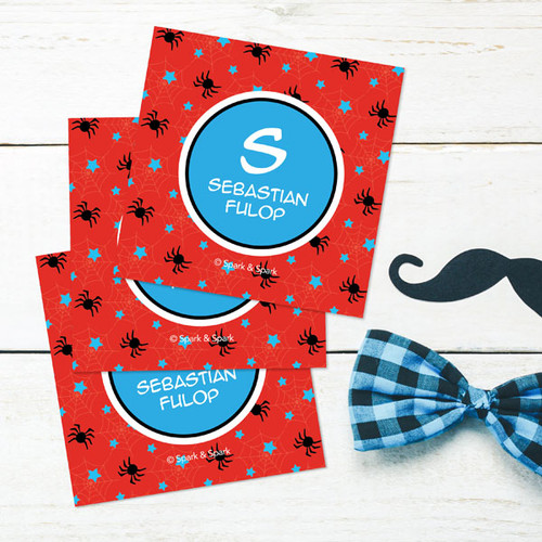 Fun Spider Web Gift Label Set