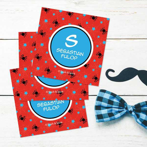 Fun Spider Web Gift Label Set