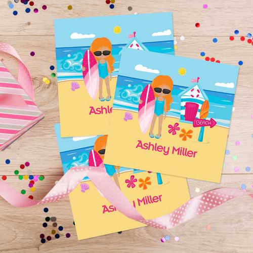 Beach Girl Gift Label Set