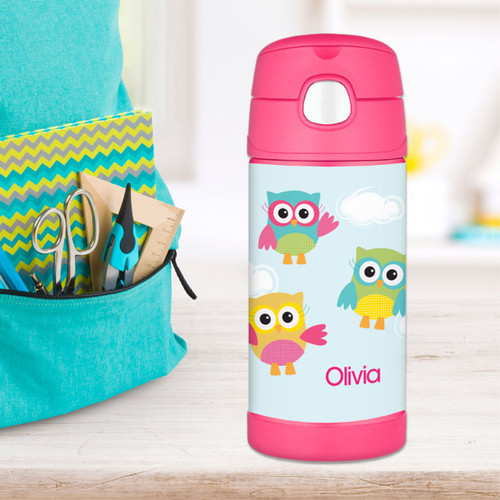 Three Owls Thermos Bottle