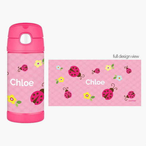 Three Lady Bugs Thermos Bottle