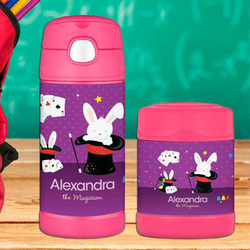 Cute Girl Magician Thermos Bottle