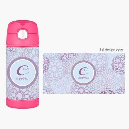 Flower Mosaic Thermos Bottle