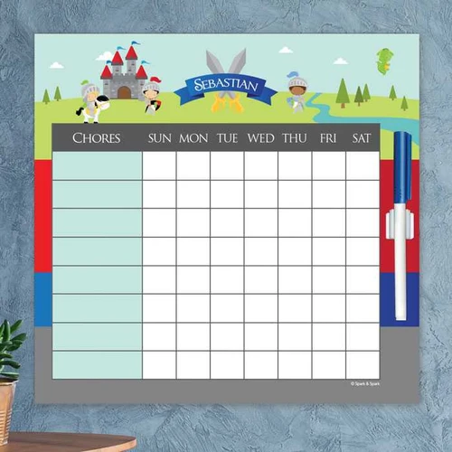 The Three Knights Chore Schedule