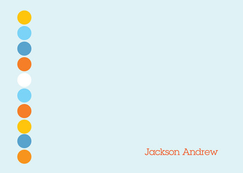 Shop Children'S Personalized Stationery | Splash Of Circles