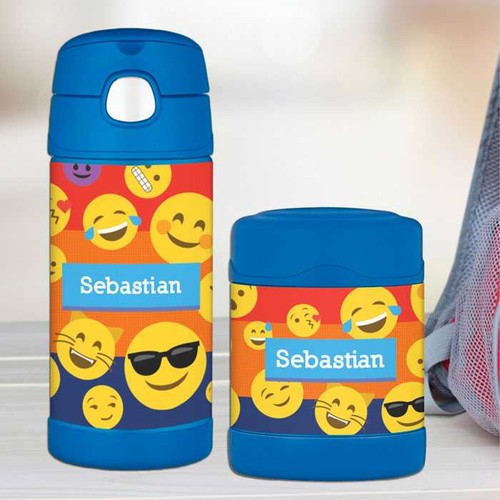 Boy Emojis Thermos Bottle