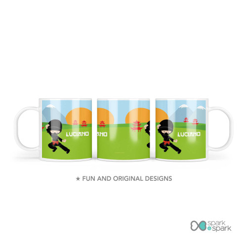 Cool Super Ninja Kids Plate