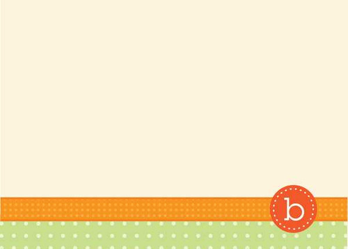Fantastic Personalized Stationery Sets | Monogram Stamp Orange