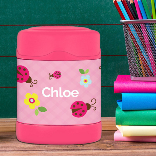 Three Lady Bugs Thermos Food Jar