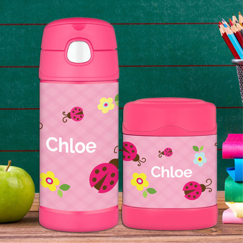 Three Lady Bugs Thermos Food Jar