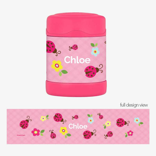 Three Lady Bugs Thermos Food Jar