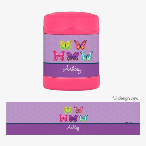 Bright Butterflies Thermos Food Jar