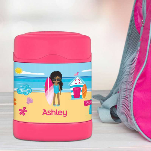 Beach Girl Thermos Food Jar