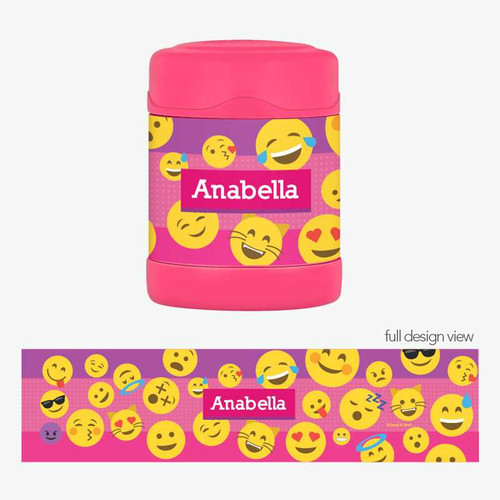 Girl Emojis Thermos Food Jar