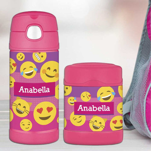 Girl Emojis Thermos Food Jar