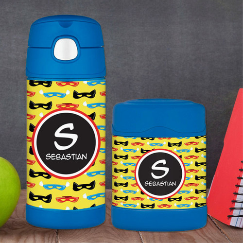 Super Hero Masks Thermos Food Jar