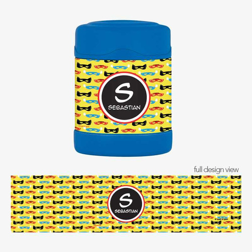 Super Hero Masks Thermos Food Jar
