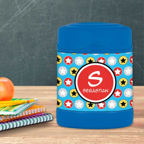 Super Hero Stars Thermos Food Jar