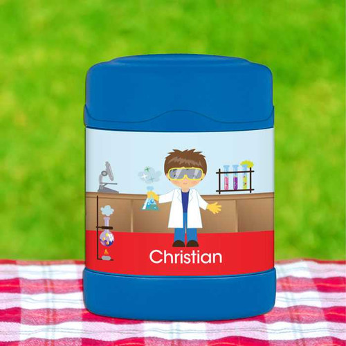 Cool Scientist Boy Thermos Food Jar
