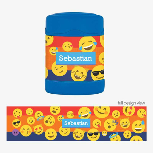 Boy Emojis Thermos Food Jar