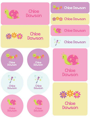 Sweet Spring Waterproof Labels Variety Pack (Set of 56)