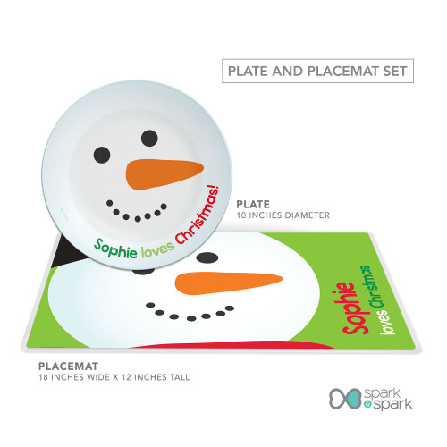 I love Christmas Time Kids Plate