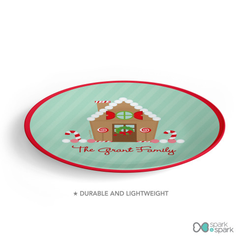 Our Sweet Xmas House Christmas Plate