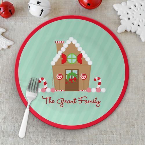 Our Sweet Xmas House Christmas Plate