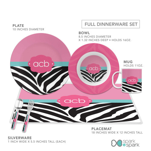 Zebra and Pink Kids Bowl